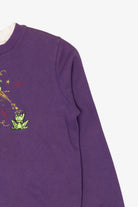 Vintage Purple Witch Casting Spell Halloween Sweatshirt (2000s)