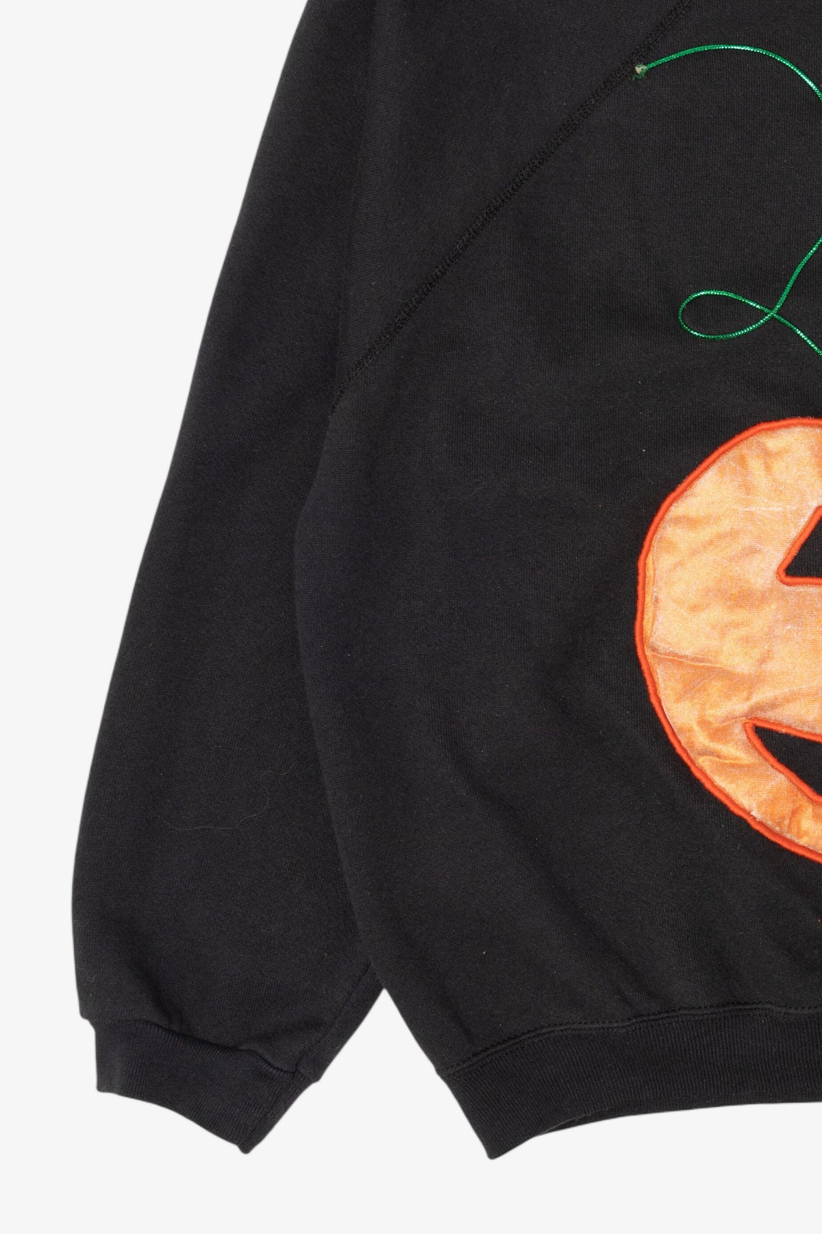 Vintage Jack O Lantern Halloween Raglan Sweatshirt (1990s)