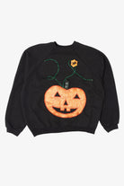 Vintage Jack O Lantern Halloween Raglan Sweatshirt (1990s)