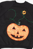 Vintage Jack O Lantern Halloween Raglan Sweatshirt (1990s)