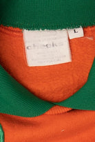 Vintage Orange Pumpkin Face Raglan Sweatshirt (1990s)
