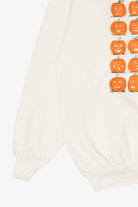 Vintage Jack O Lantern Pumpkin Expressions Halloween Raglan Sweatshirt (1990s)