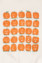 Vintage Jack O Lantern Pumpkin Expressions Halloween Raglan Sweatshirt (1990s)