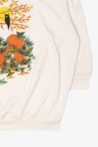 Vintage Witch Over Pumpkin Field Halloween Sweatshirt (1990s)