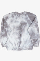 Black Cat & Halloween Pumpkin Gray Tie Dye Sweatshirt(2010s)