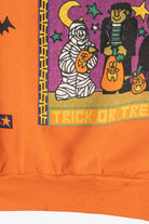 Vintage "Happy Halloween" Gemstone Applique Sweatshirt (1990s)