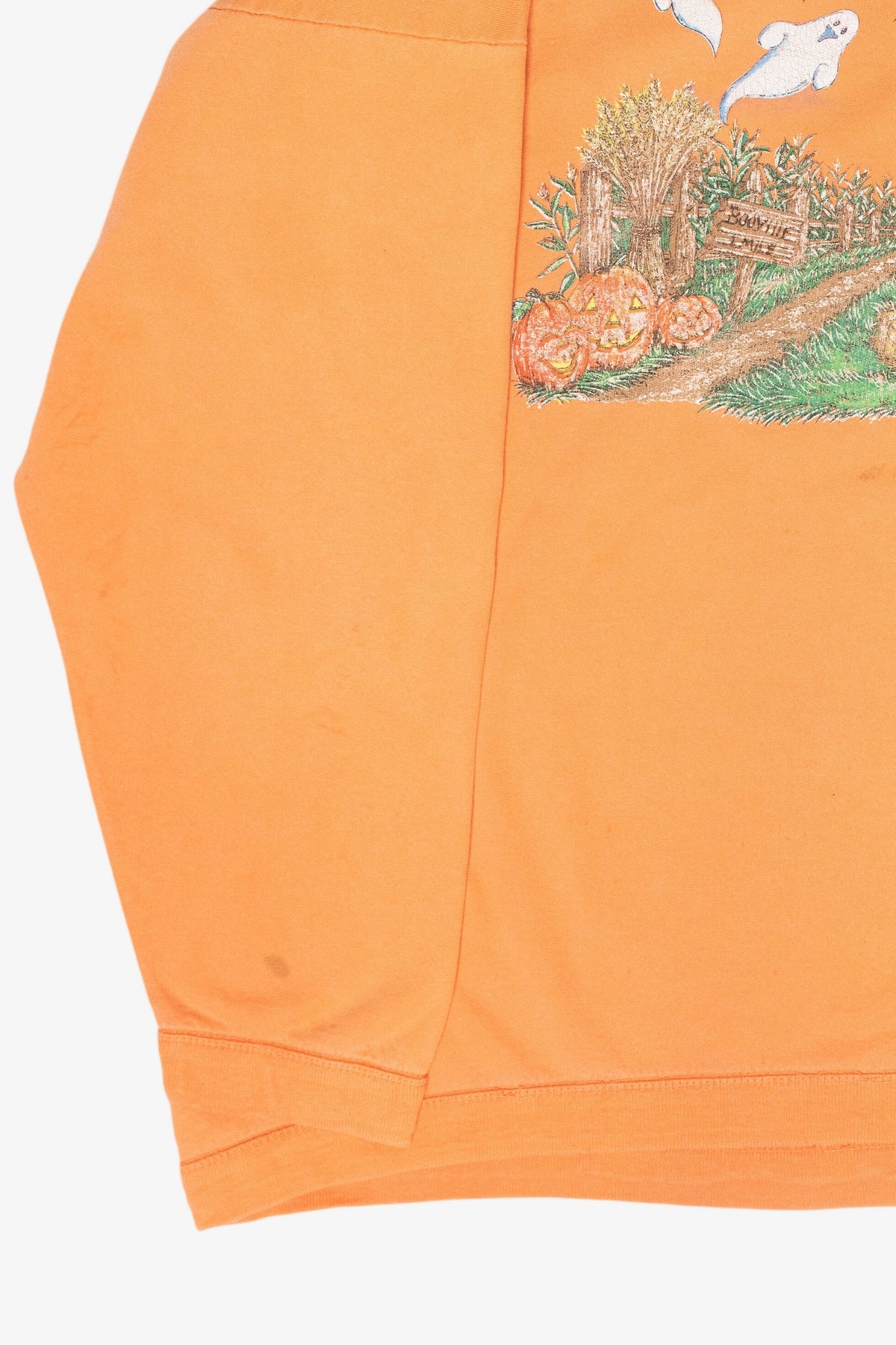 Spooky Scarecrow Harvest Vintage Halloween Sweatshirt (1990s)
