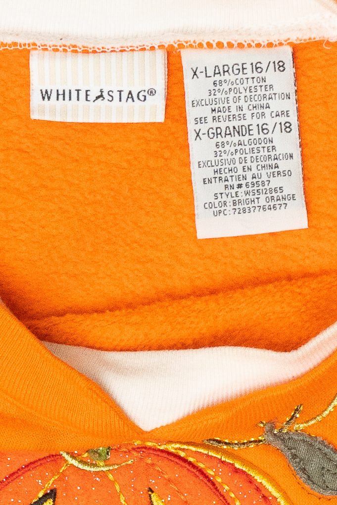 Happy Pumpkin Vintage Halloween Sweatshirt (2000s)