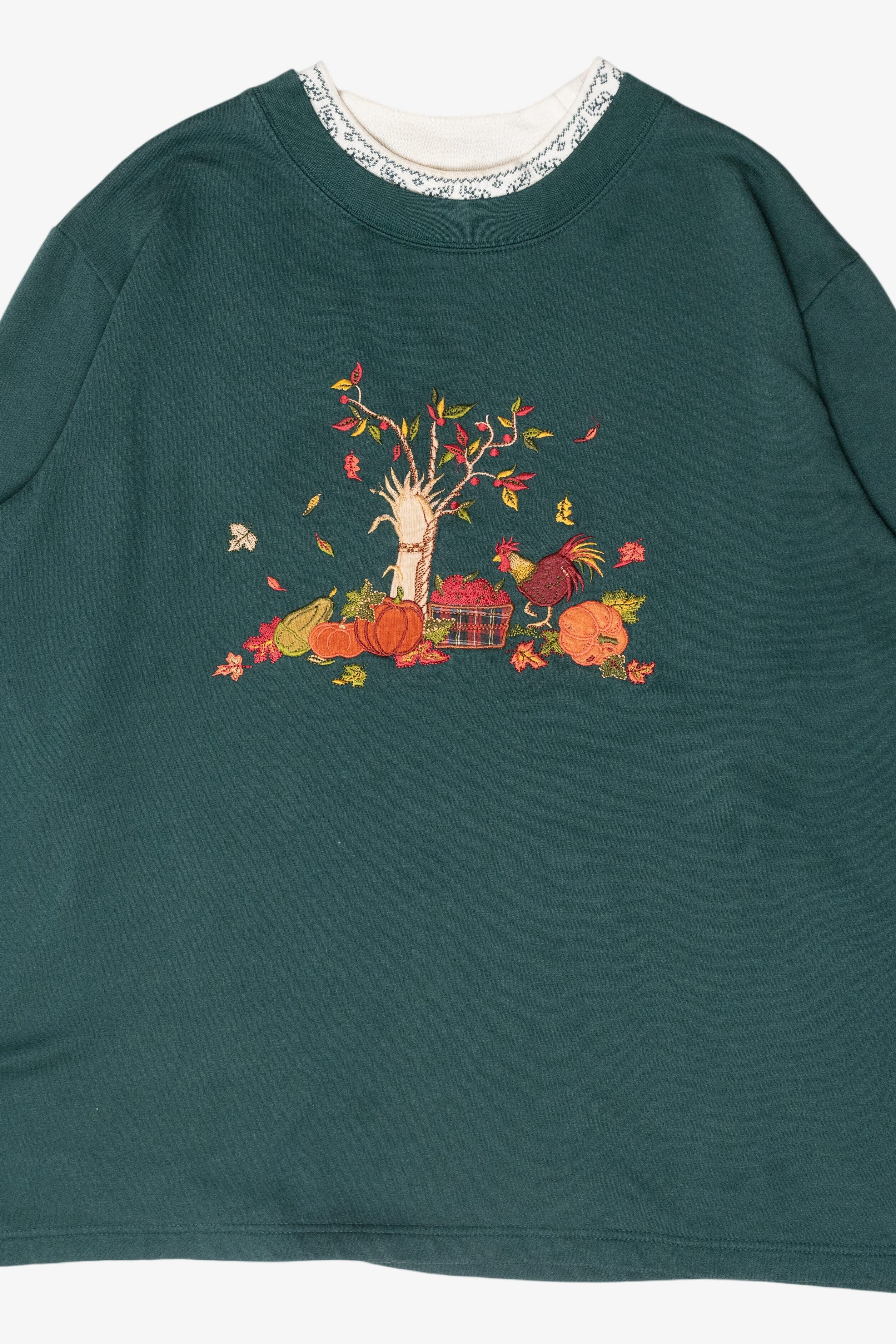 Fall Rooster Vintage Halloween Sweatshirt (1990s)