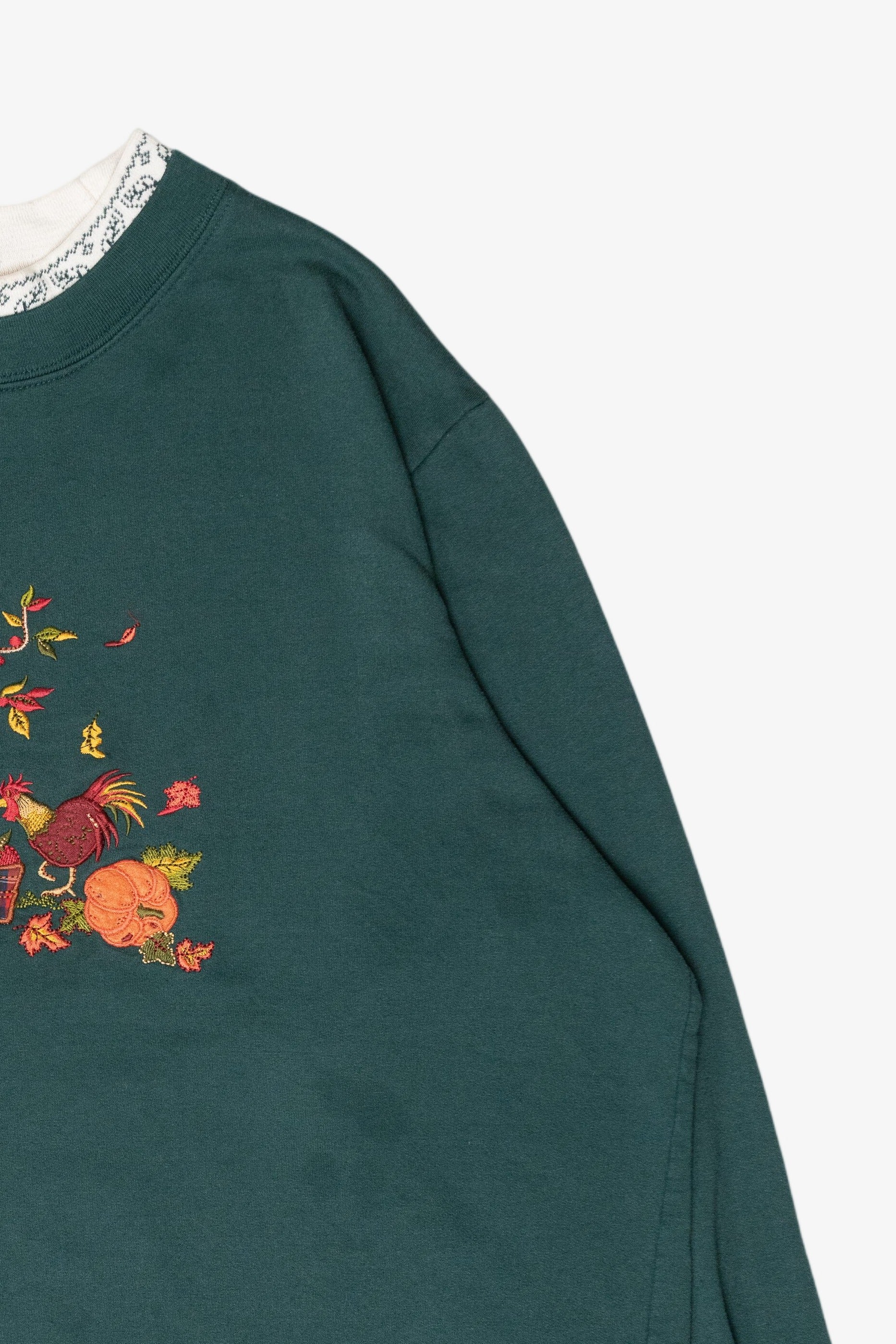 Fall Rooster Vintage Halloween Sweatshirt (1990s)