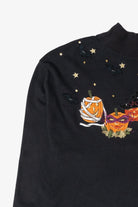 Pumpkin Masks Vintage Halloween Turtleneck Sweatshirt (1990s)