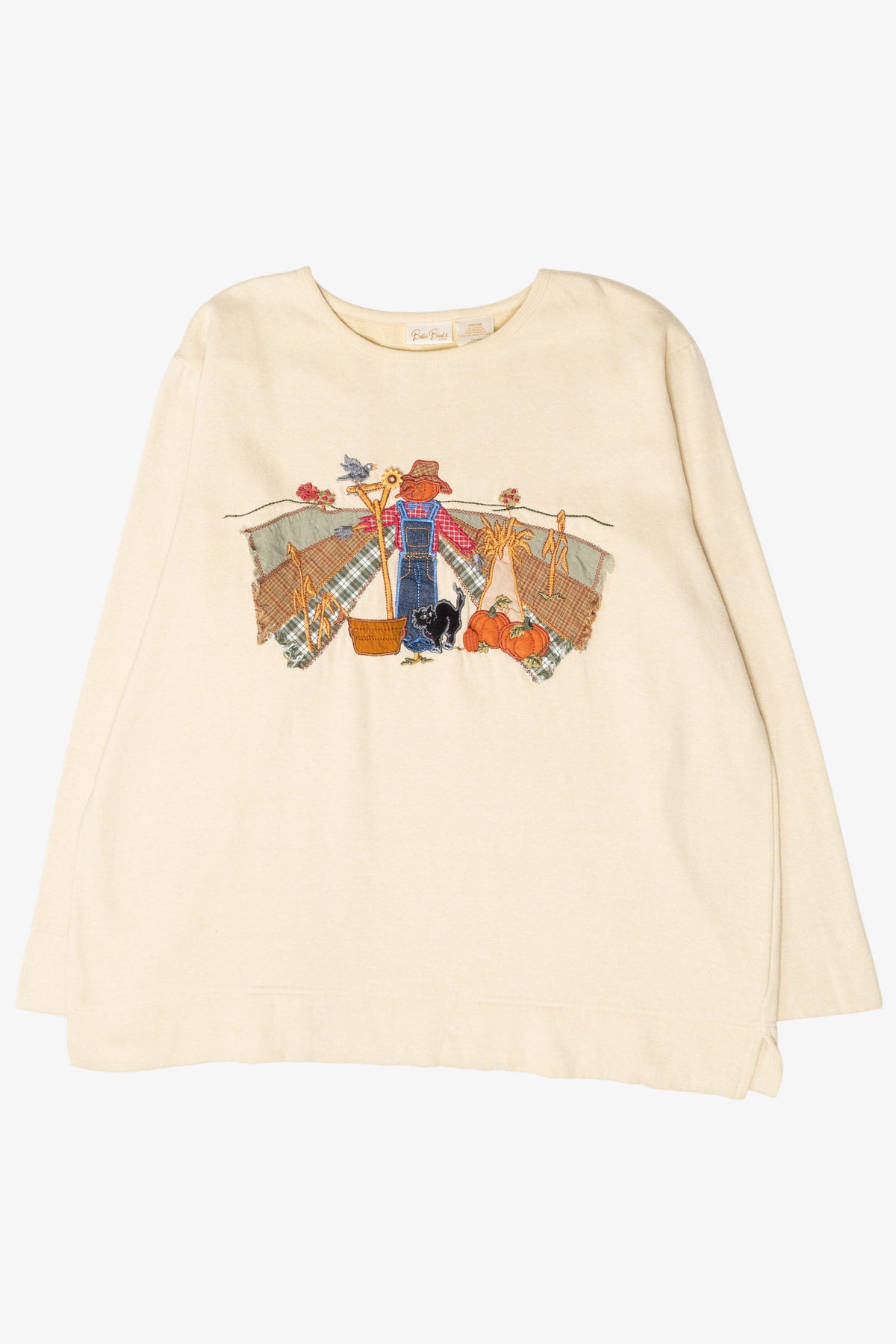 Scarecrow Fields with Charms Vintage Halloween Sweatshirt (1990s)