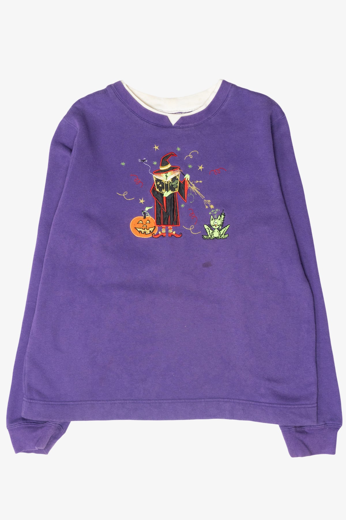 "Magic 101" Witch Vintage Halloween Sweatshirt (2000s)