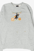 Black Cat Vintage Halloween Sweatshirt (2000s)