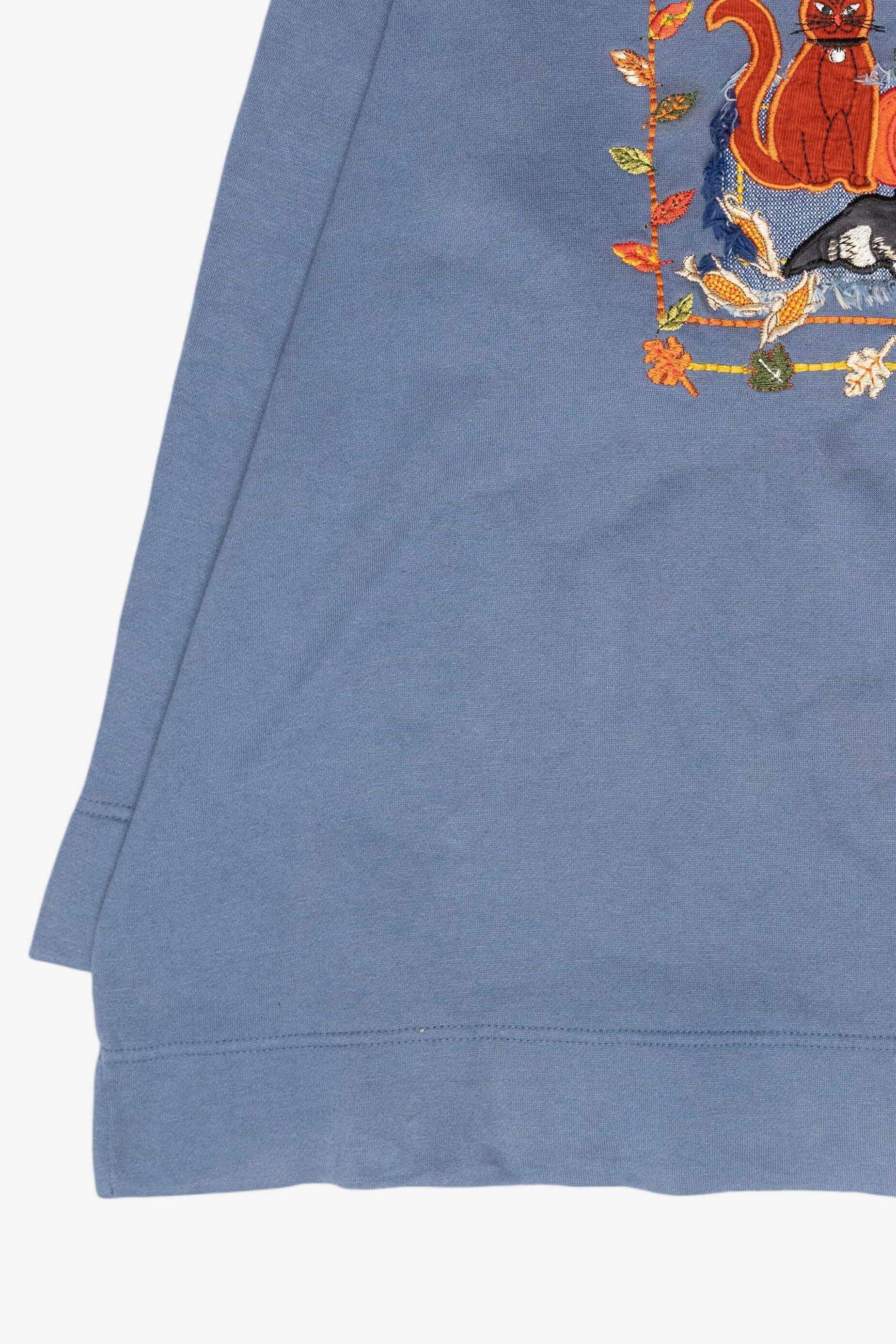 Cat Friends Vintage Halloween Sweatshirt (1990s)