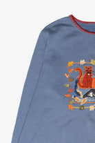 Cat Friends Vintage Halloween Sweatshirt (1990s)