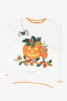 Spider & Pumpkin Vintage Halloween Sweatshirt (1990s)