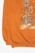 Fall Flowers & Birdhouse Vintage Halloween Sweatshirt (1990s)