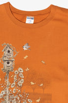 Fall Flowers & Birdhouse Vintage Halloween Sweatshirt (1990s)