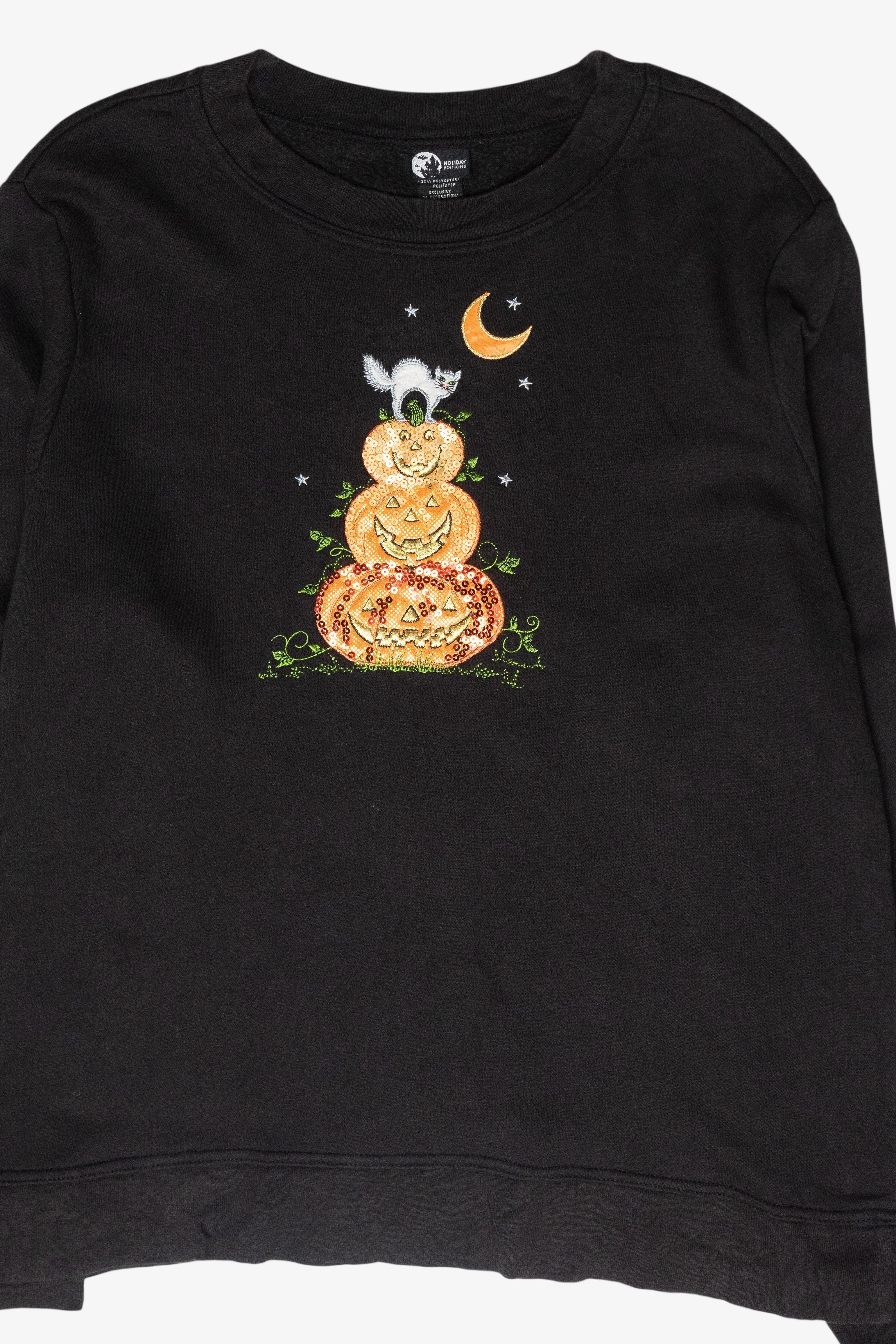 Pumpkin Stack Vintage Halloween Sweatshirt (2000s)