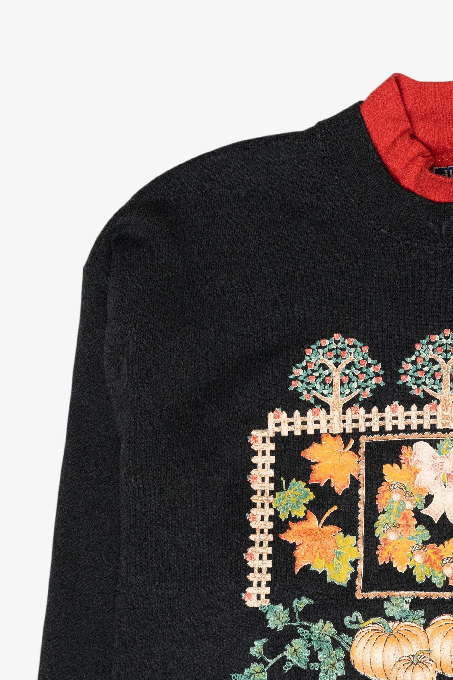 Harvest Wreath Vintage Halloween Sweatshirt (1990s)