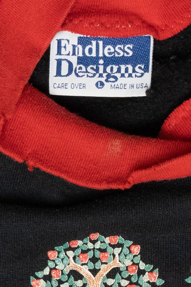 Harvest Wreath Vintage Halloween Sweatshirt (1990s)