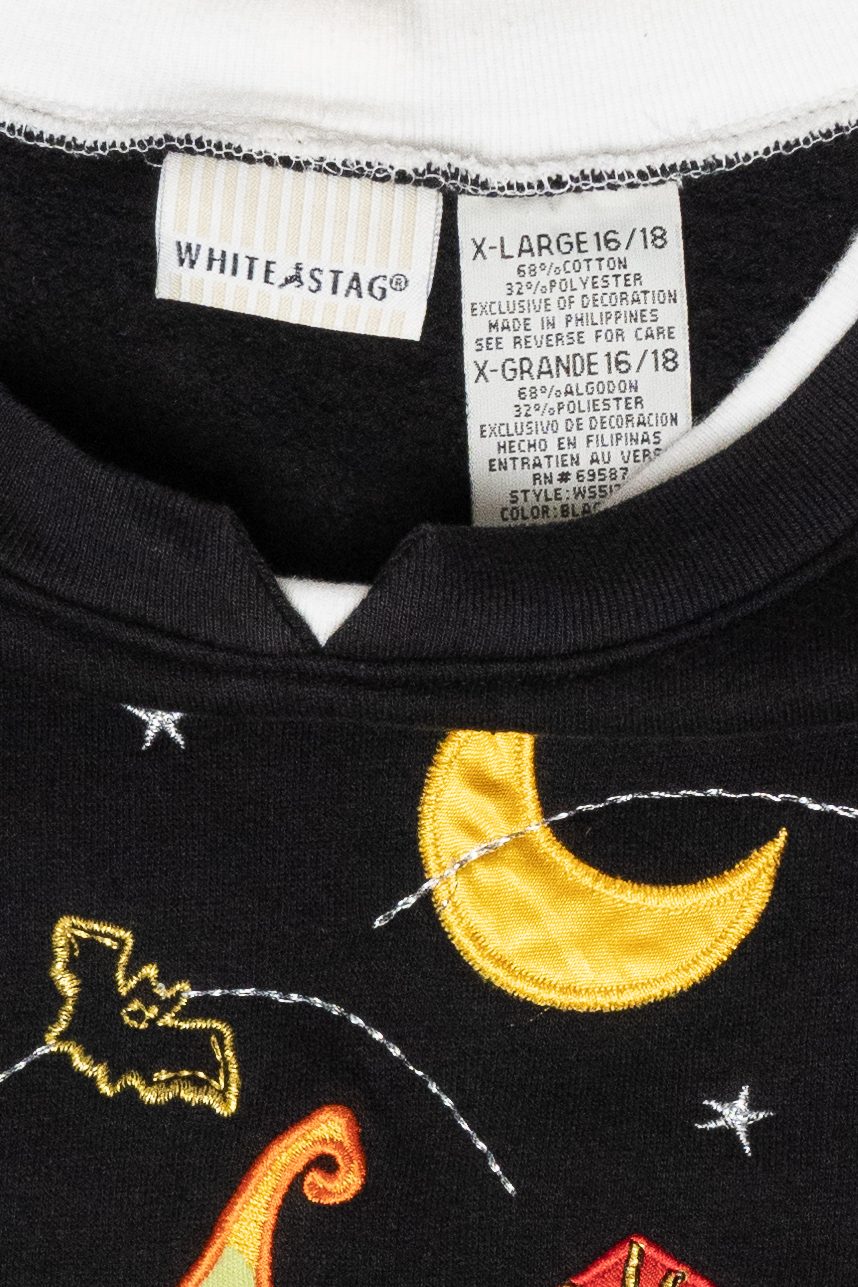 Witch Hat Pumpkins Vintage Halloween Sweatshirt (2000s)