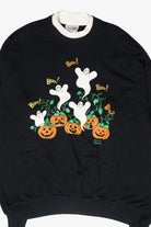 "Boo!" Ghosts Vintage Halloween Sweatshirt (1990s)