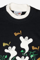 "Boo!" Ghosts Vintage Halloween Sweatshirt (1990s)