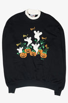 "Boo!" Ghosts Vintage Halloween Sweatshirt (1990s)
