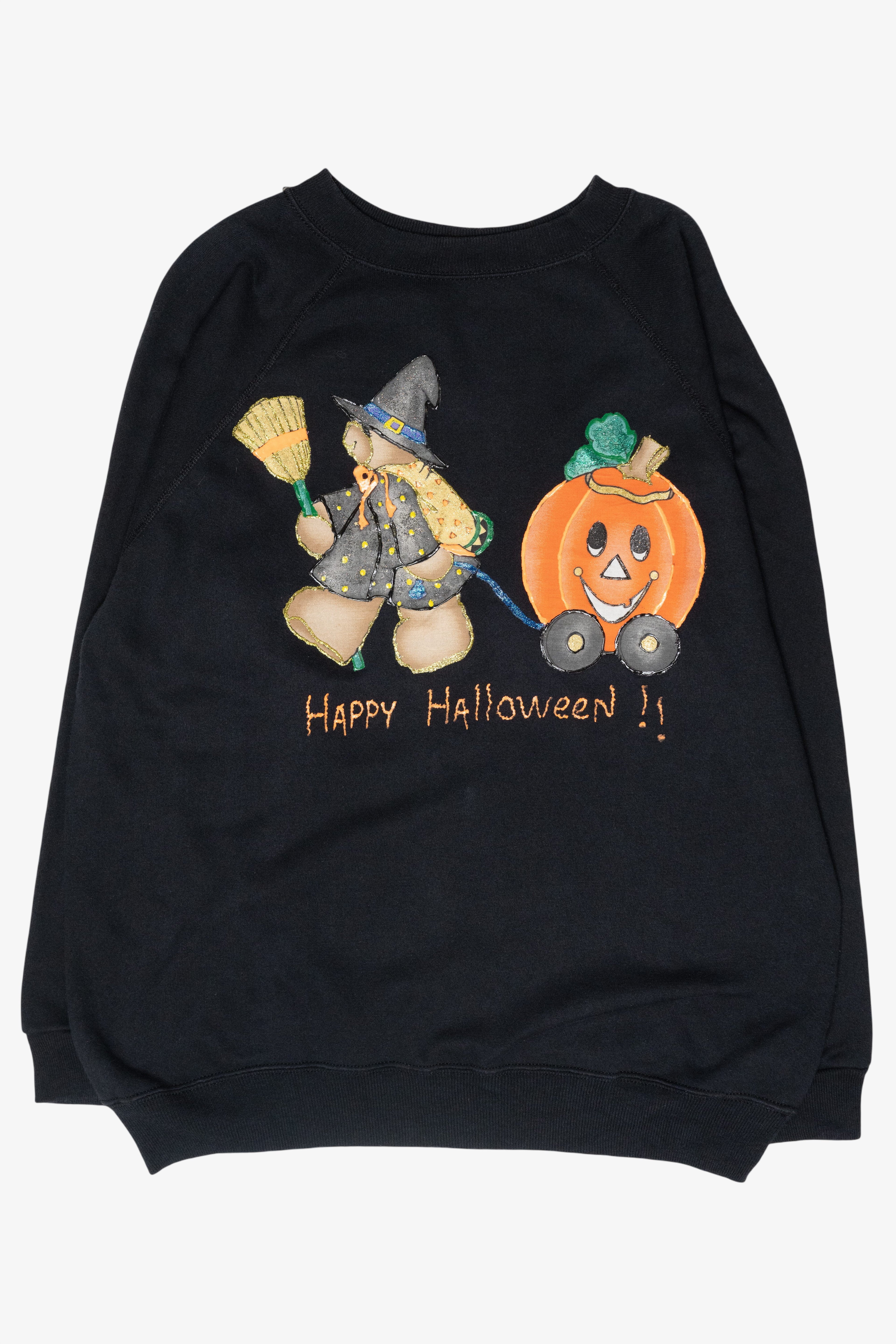 Homeade Witch Bear Vintage Halloween Sweatshirt (2000s)