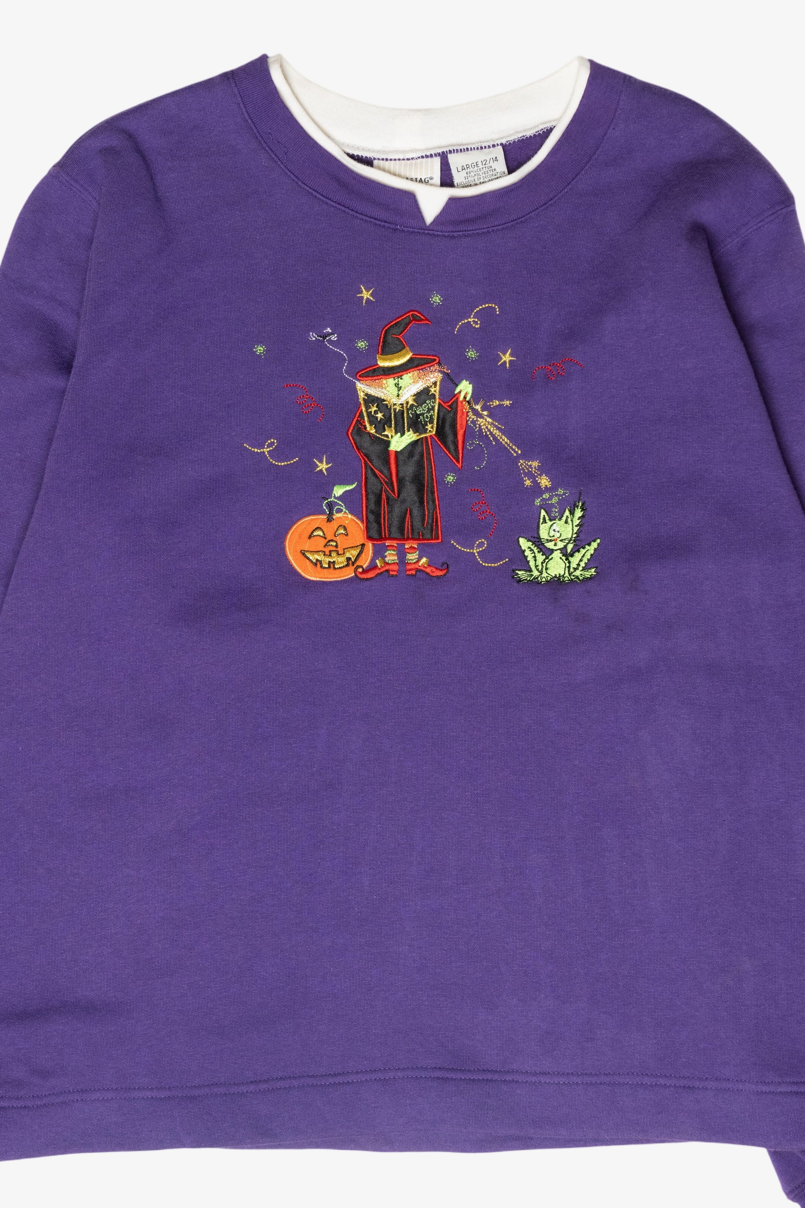 "Magic 101" Witch Vintage Halloween Sweatshirt (2000s)