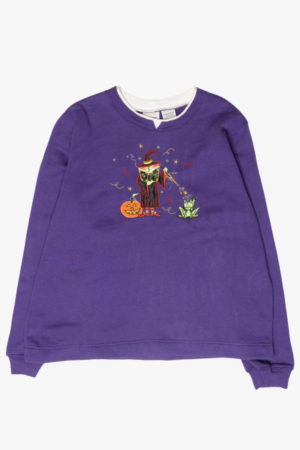 "Magic 101" Witch Vintage Halloween Sweatshirt (2000s)