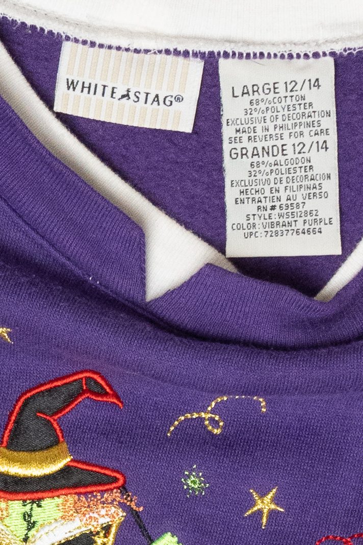 "Magic 101" Witch Vintage Halloween Sweatshirt (2000s)