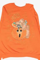 "Boo" Handmade Bear Vintage Halloween Sweatshirt (1990s)