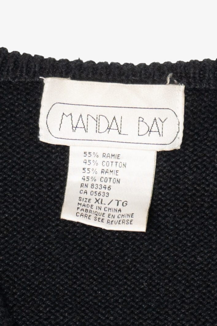 Vintage Mandal Bay Autumn Pumpkins Pocket Vest (1990s)