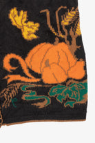 Vintage Black J.J Poole Pumpkins And Leaves Autumn Vest (1980s)