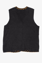 Vintage Black Basic Editions Pumpkins Autumn Vest (1990s)