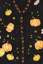 Vintage Black Basic Editions Pumpkins Autumn Vest (1990s)