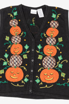 Vintage Bobbie Brooks Halloween Pumpkins Vest (1990s)