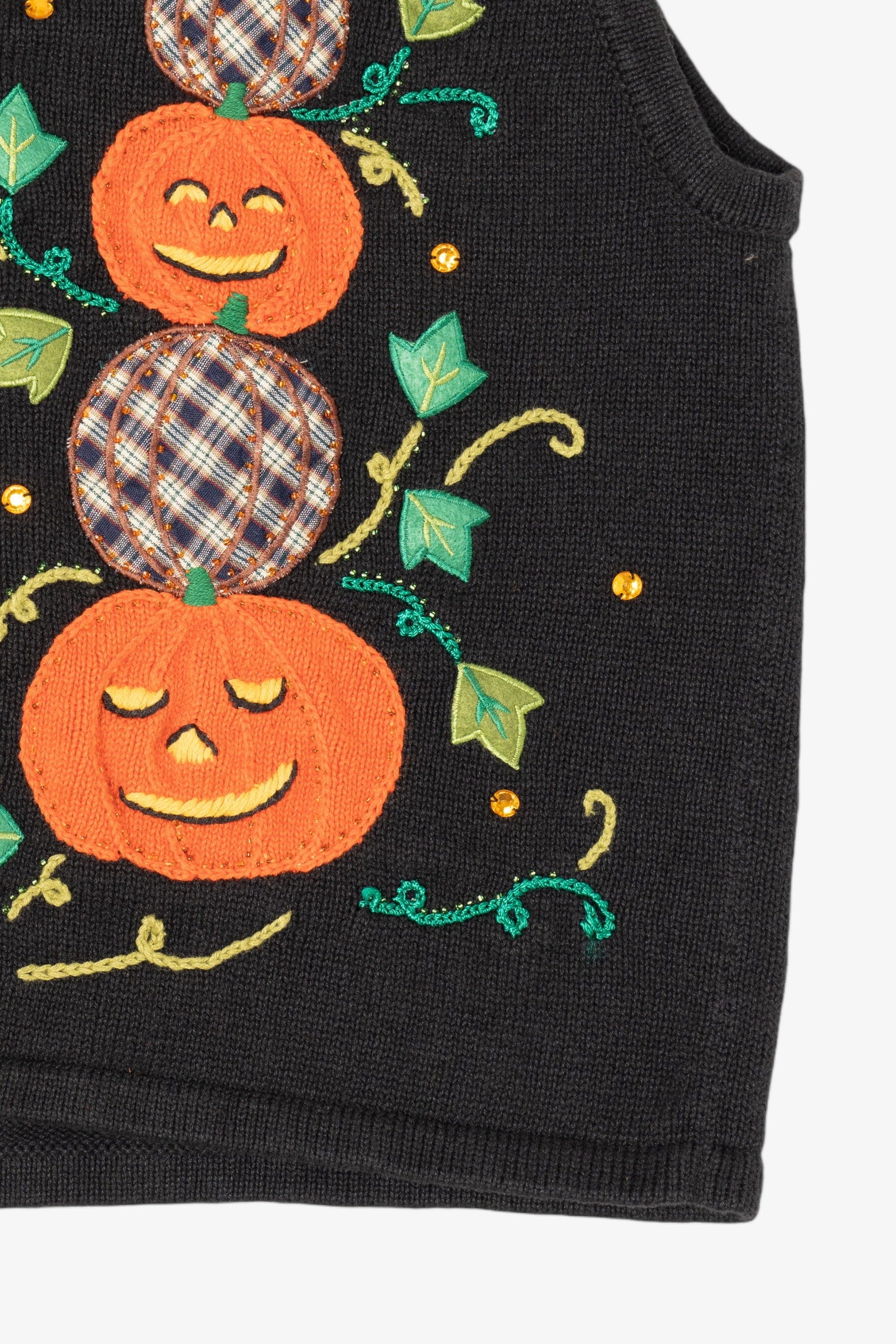 Vintage Bobbie Brooks Halloween Pumpkins Vest (1990s)