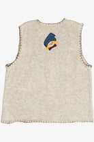 Vintage "Pumpkin Patch" Halloween Sweater Vest (1990s)