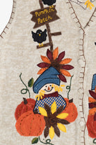 Vintage "Pumpkin Patch" Halloween Sweater Vest (1990s)