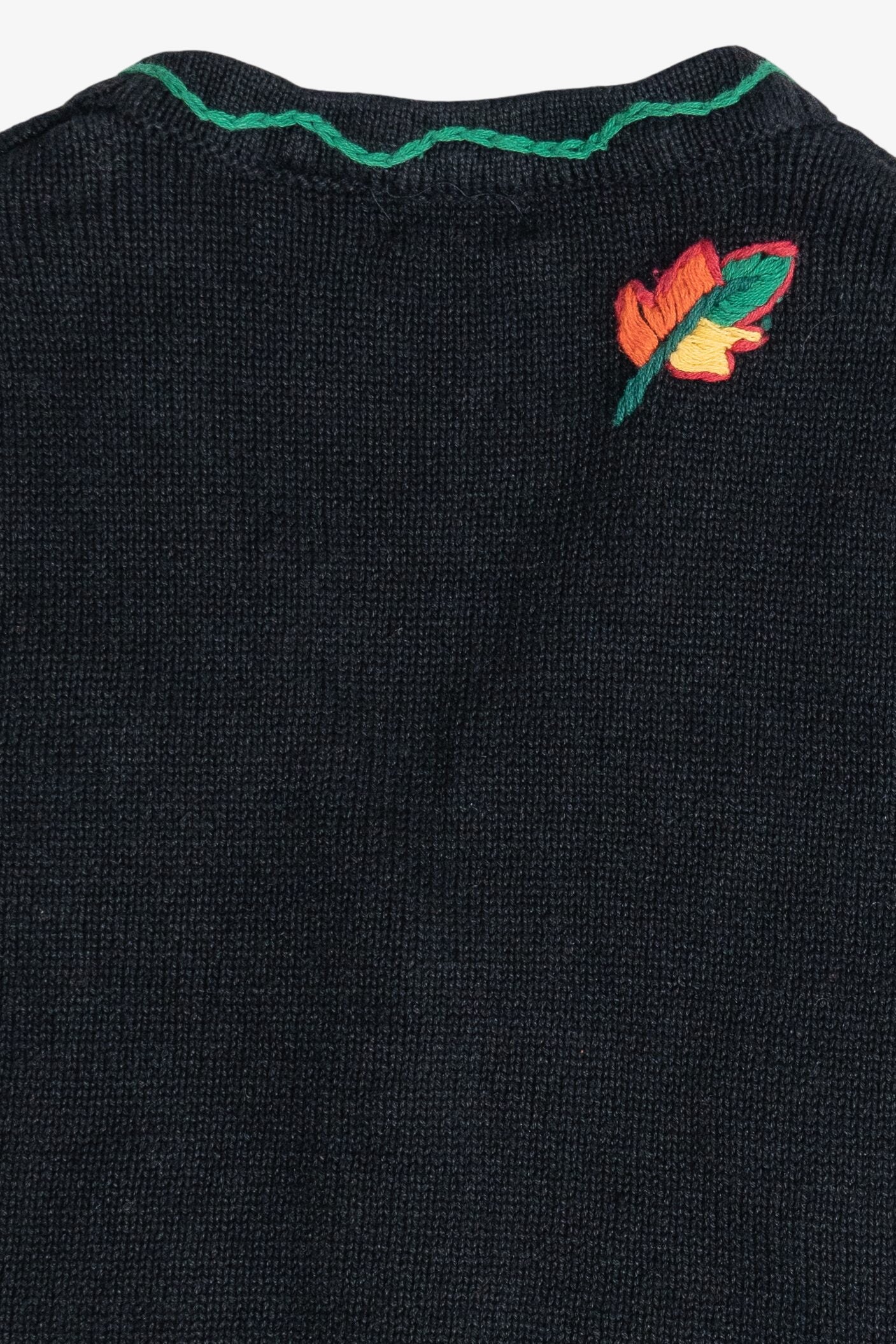 Vintage Pumpkins & Candy Corn Halloween Vest (1990s)