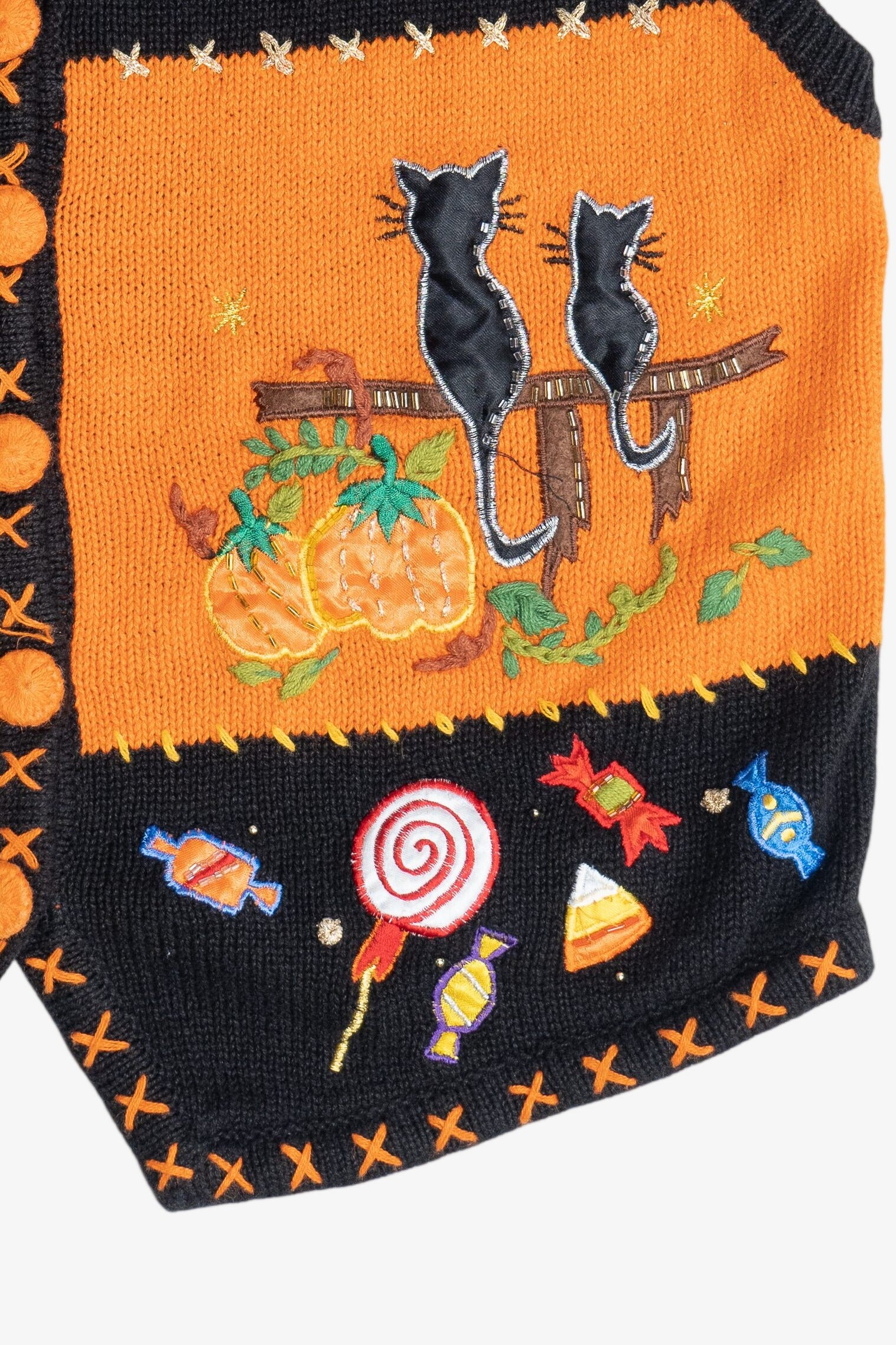 Vintage Basic Editions Halloween Sweater Vest (1990s)