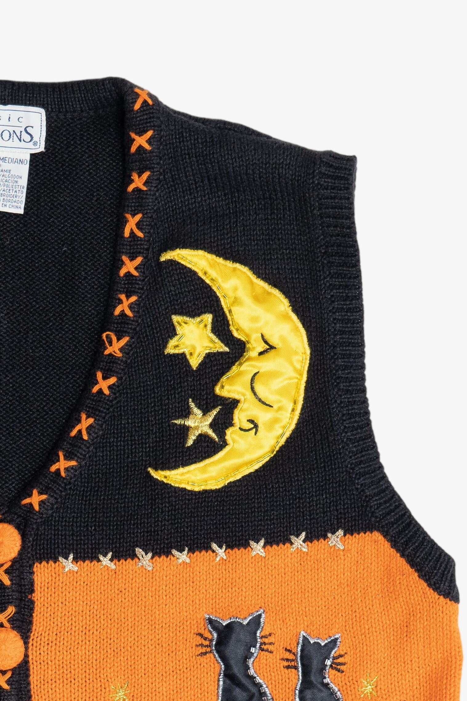 Vintage Basic Editions Halloween Sweater Vest (1990s)