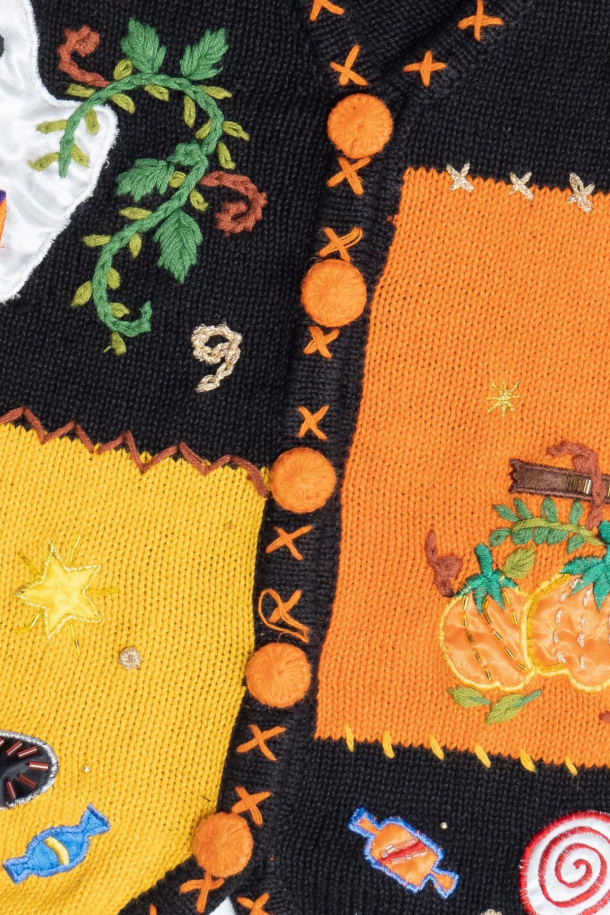 Vintage Basic Editions Halloween Sweater Vest (1990s)