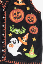 Vintage Skeleton & Ghost Halloween Vest (1990s)