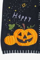 Vintage "Happy Halloween" Pumpkins & Starry Sky Vest (1990s)