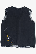 Vintage "Happy Halloween" Pumpkins & Starry Sky Vest (1990s)